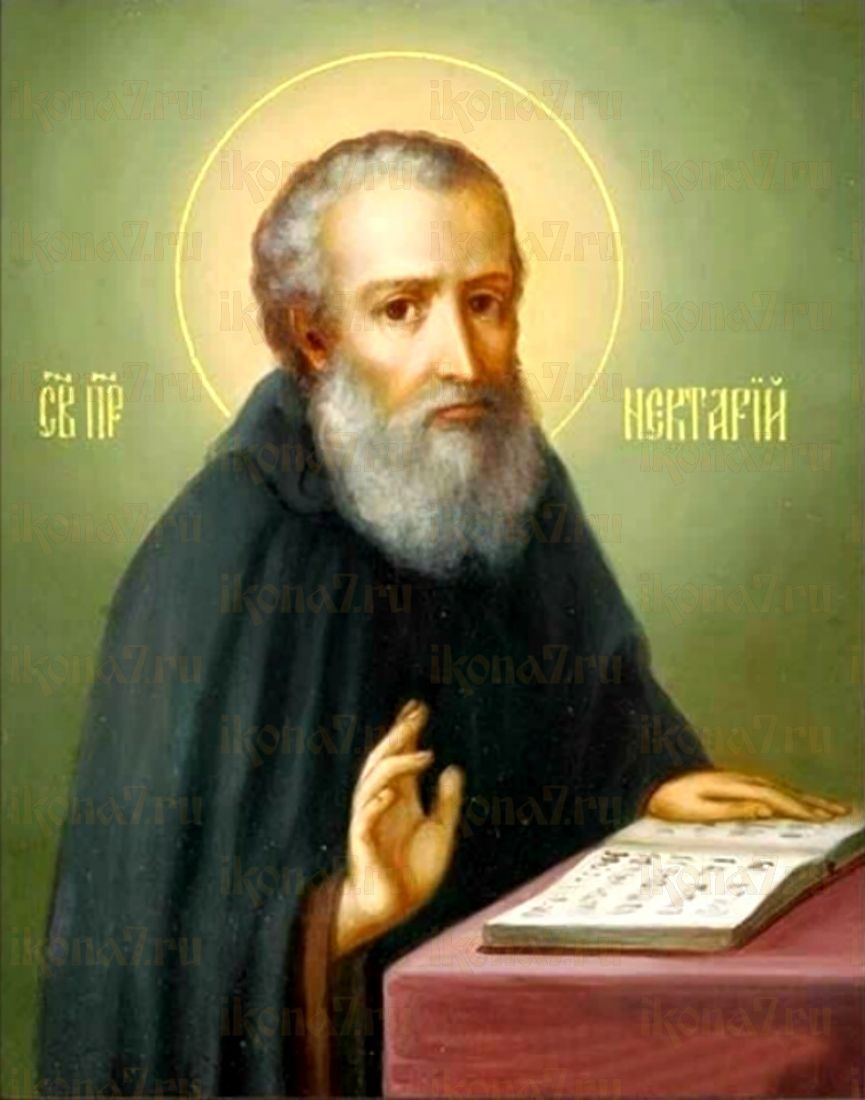 Икона Нектарий Печерский (рукописная)