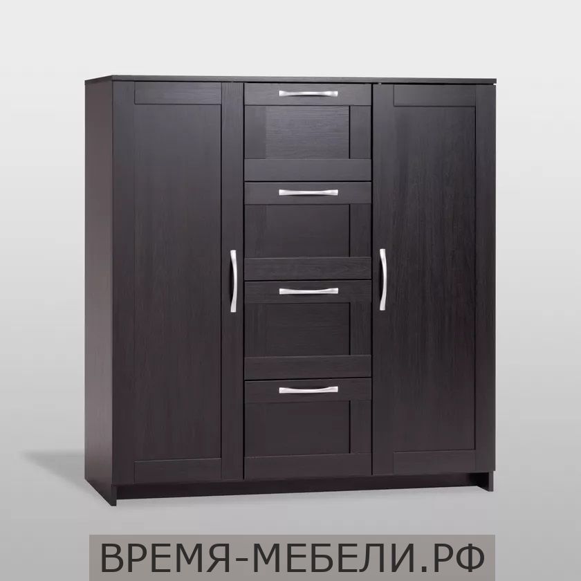 Тумба "Сириус" 2 двери и 4 ящика 117х123