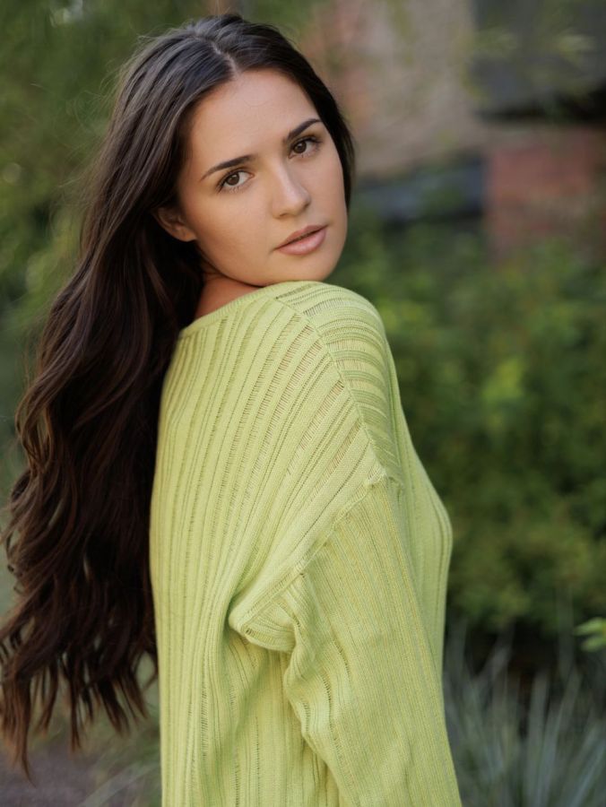 Свитер вязаный лайм