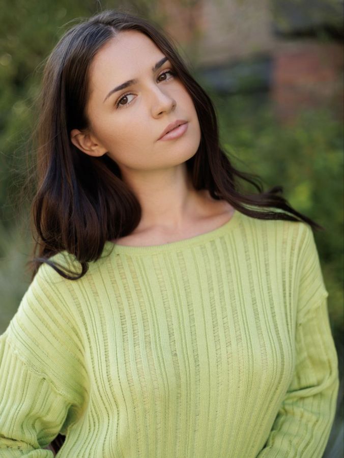 Свитер вязаный лайм