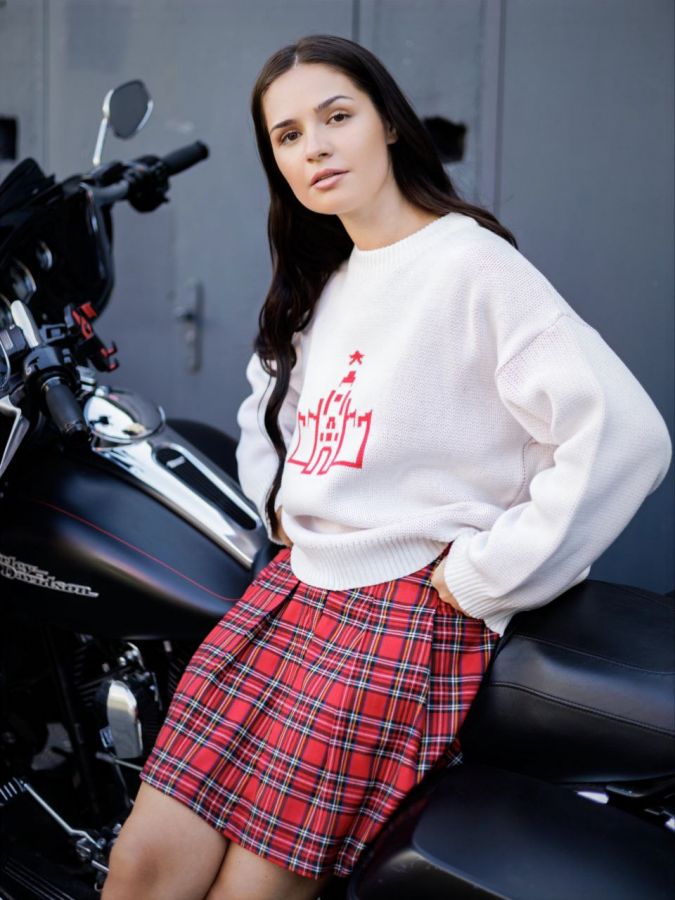 Свитер Кремль белый