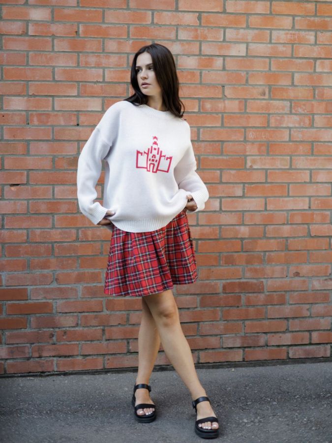 Свитер Кремль белый