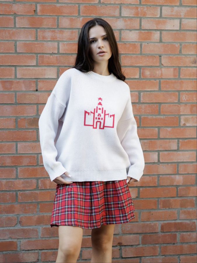 Свитер Кремль белый