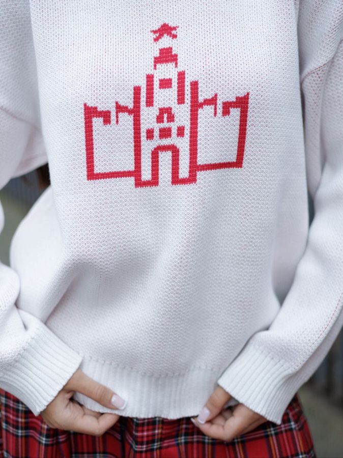 Свитер Кремль белый