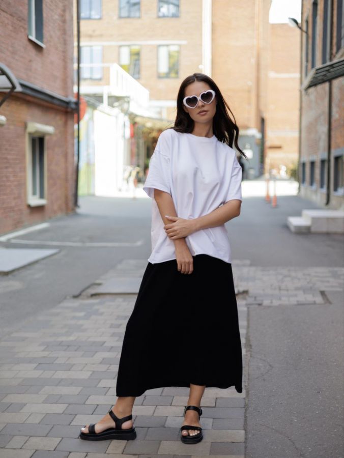 Юбка из крапивы черная