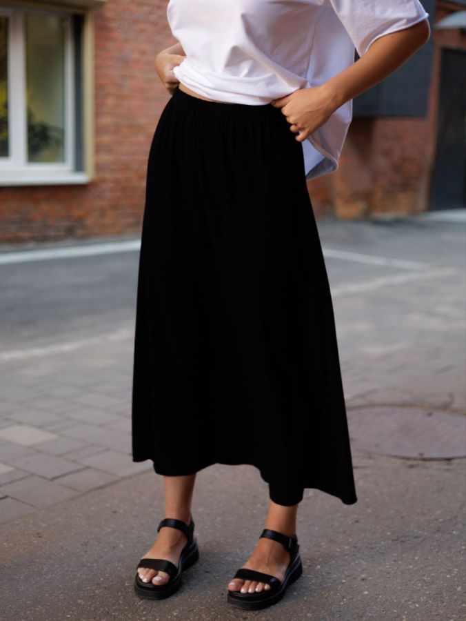 Юбка из крапивы черная