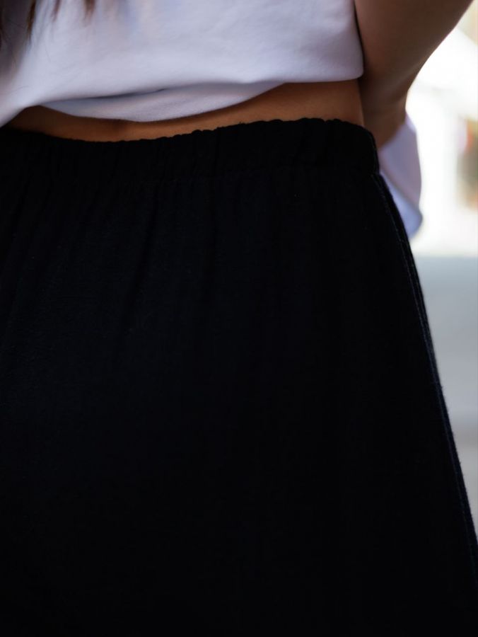 Юбка из крапивы черная