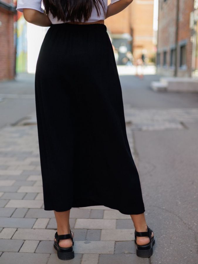 Юбка из крапивы черная