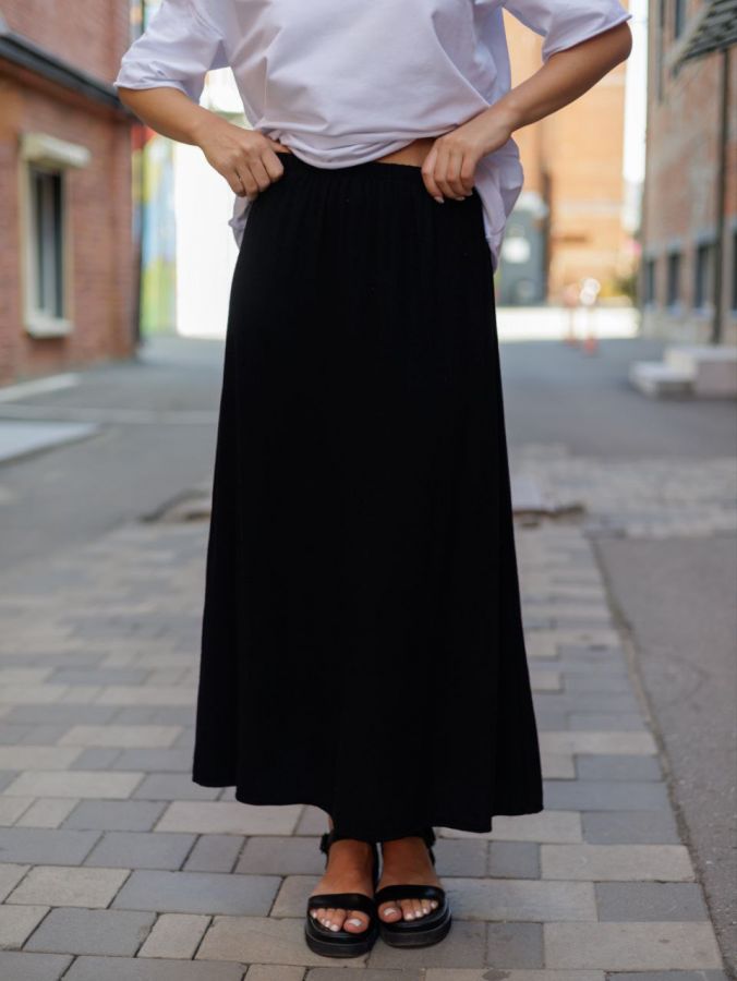 Юбка из крапивы черная