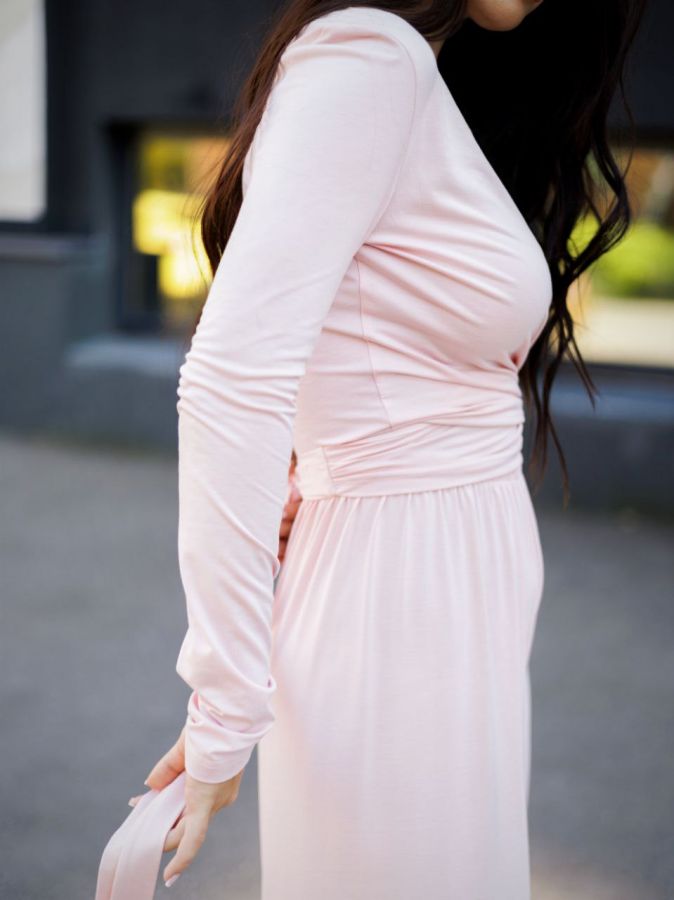 Лонгслив из кукурузы с завязками