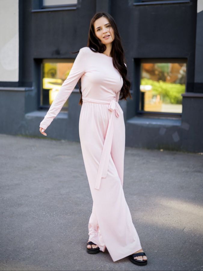 Брюки из кукурузы розовые