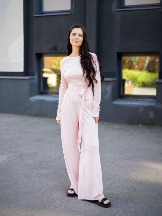 Брюки из кукурузы розовые