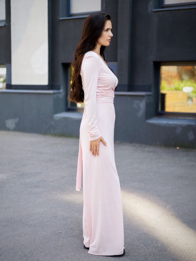 Брюки из кукурузы розовые