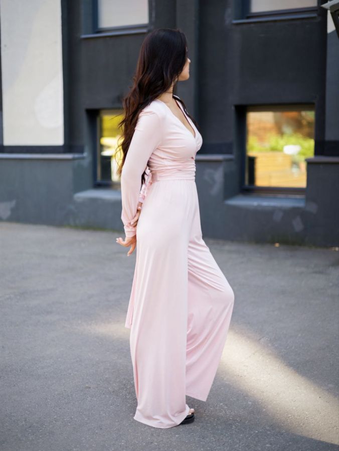 Брюки из кукурузы розовые