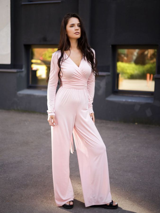 Брюки из кукурузы розовые