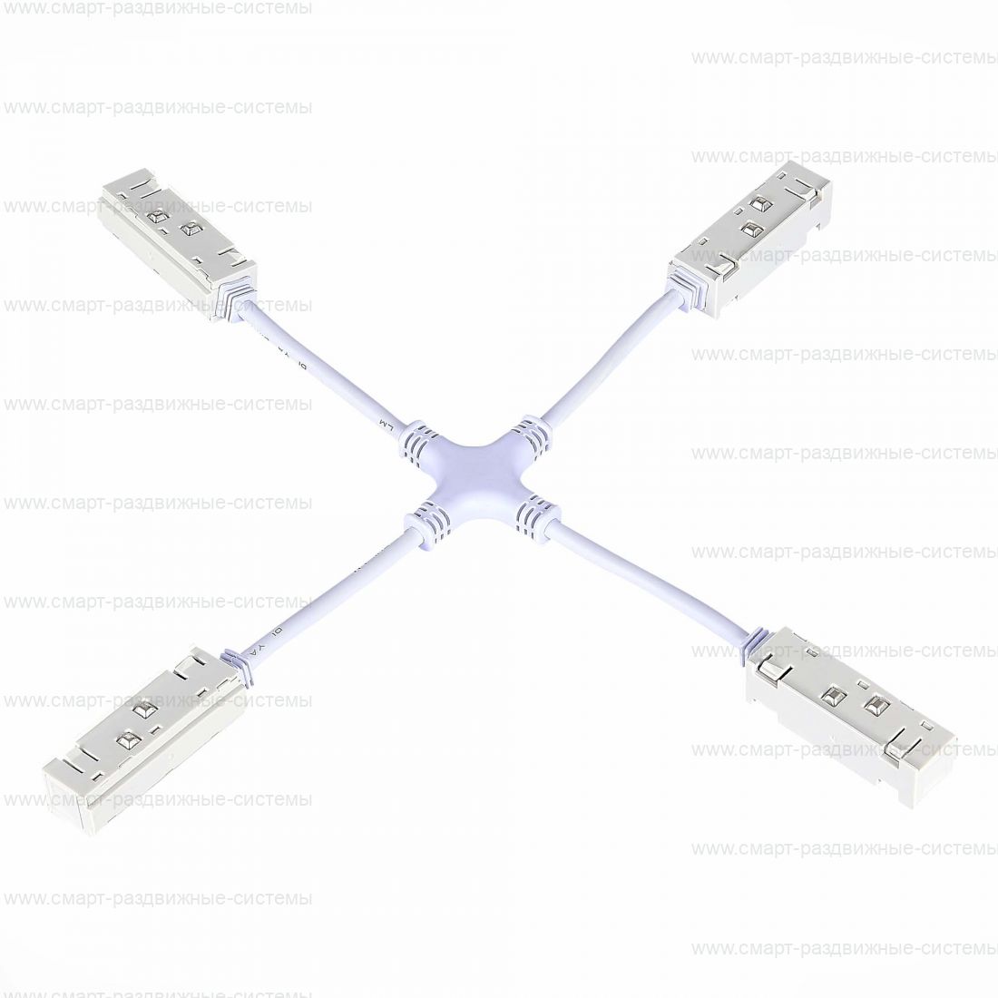 Коннектор питания X-образный Skyline 48