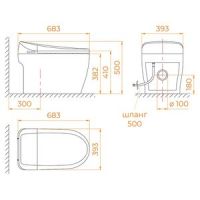Умный унитаз RGW SW-30 63420130-01 напольный схема 2