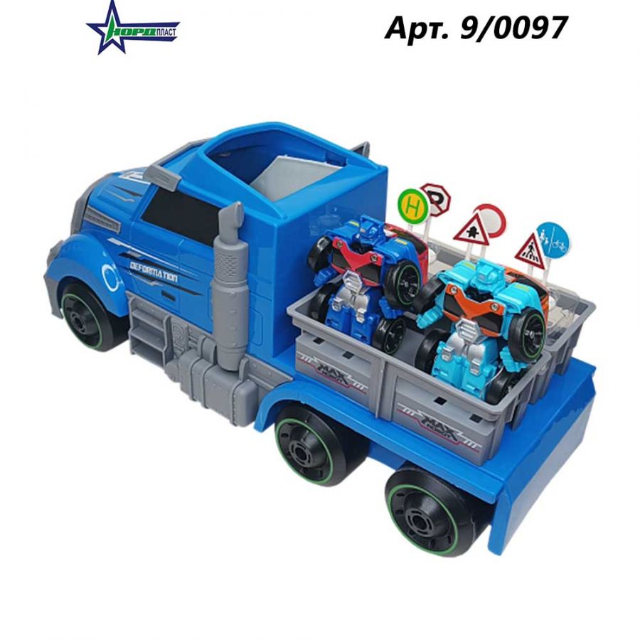 Грузовик-трансформер, Роботранспортер синий