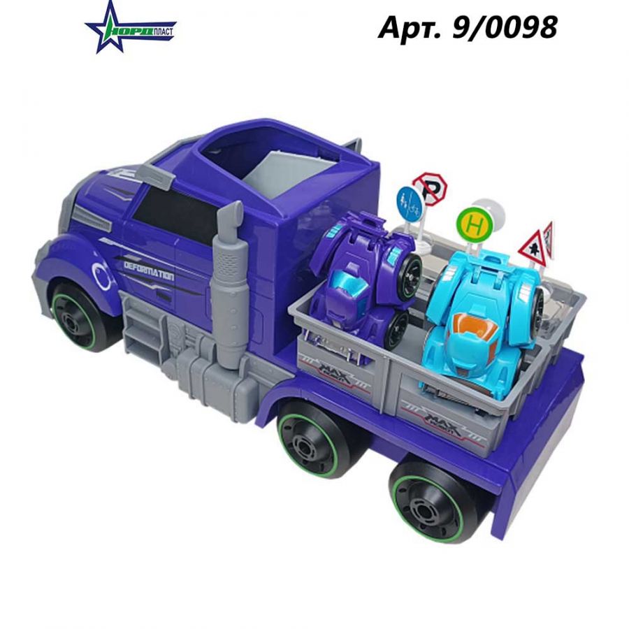 Грузовик-трансформер, Роботранспортер фиолетовый
