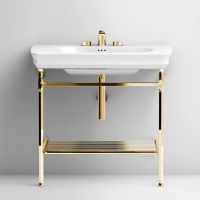 Металлическая консоль с полкой сеткой Artceram Civitas CIA005 76x44 схема 3