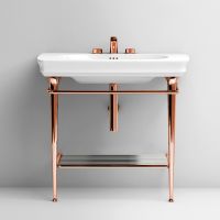 Металлическая консоль с полкой-решеткой Artceram Civitas CIA008 70x50 схема 3