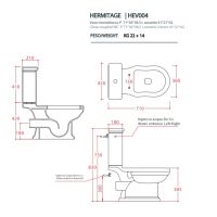Artceram бачок Hermitage HEC001 схема 2