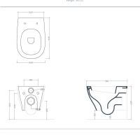 Инсталляция Artceram с унитазом Ten 700.101.01 цвет белый схема 3