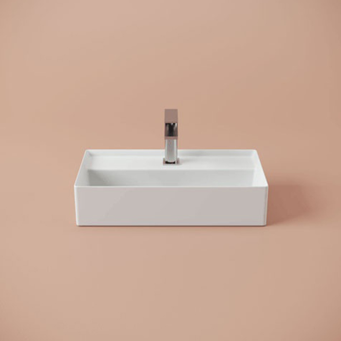 Изображение Раковина подвесная или накладная Artceram Scalino 500х270 мм SCL006 цвет белый