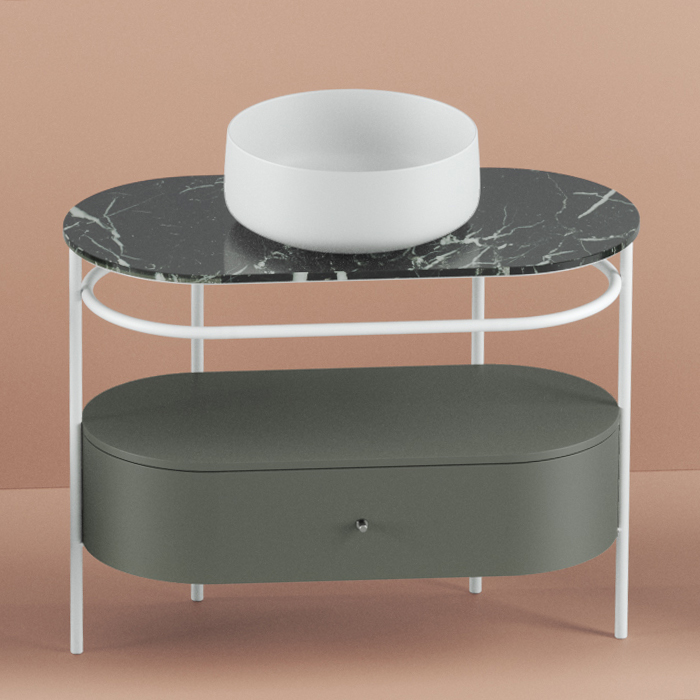 Шкаф Artceram Flair 4.0 950x480х755 мм с выдвижным ящиком для консоли ACM038 ФОТО