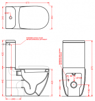 Унитаз напольный Artceram File 2.0 FLV003 схема 2