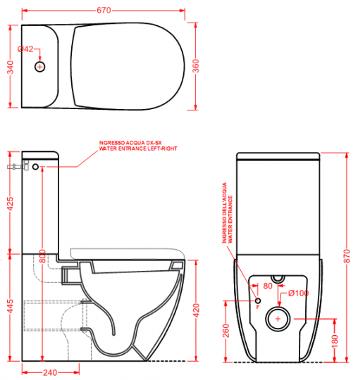 Унитаз напольный Artceram File 2.0 FLV003 схема 2
