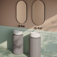 Круглая тумба для раковины Artceram Mono 39х39х72 см столешница с резьбой ACM042 схема 3 Круглая тумба для раковины Artceram Mono 39х39х72 см столешница с резьбой ACM042 схема 3