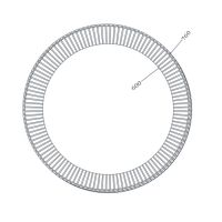 Зеркало Artceram Lord 760 мм со светодиодной подсветкой в стиле ретро ACS018 схема 2