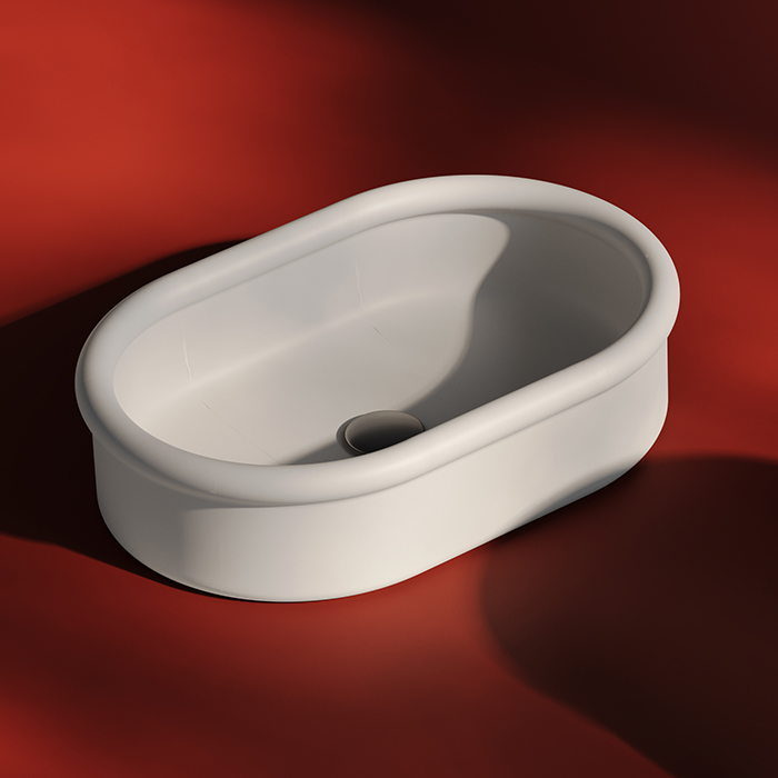 Изображение Раковина накладная Artceram Breraх 60х40 см BRL003