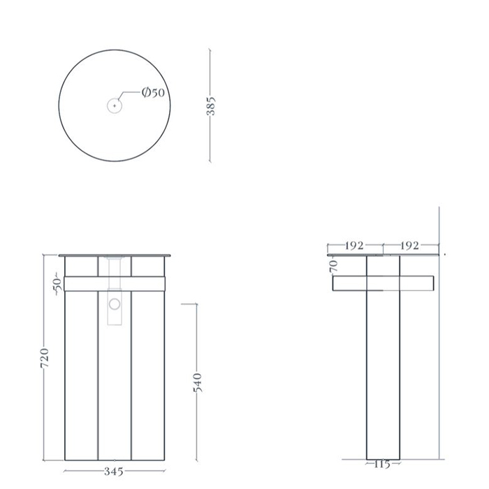 Раковина накладная Artceram Breraх 60х40 см BRL003 ФОТО