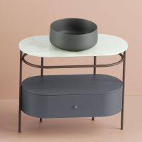 Консоль напольная Artceram Flair 3.0 для столешницы 85x46х75 см ACA067 схема 1