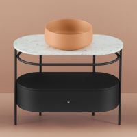 Консоль напольная Artceram Flair 3.0 для столешницы 85x46х75 см ACA067 схема 4