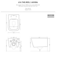 Унитаз подвесной Artceram A16 360х520 мм ASV006 схема 2