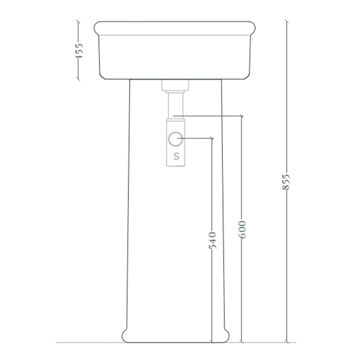 Пьедестал для раковины Artceram Brera BRC001 ФОТО