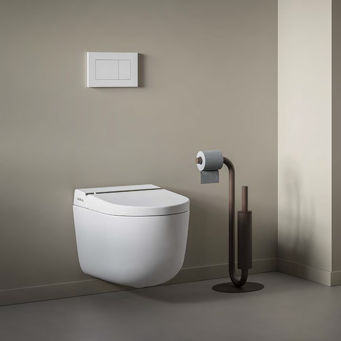 Изображение Белый подвесной унитаз с функцией биде Artceram Hype 38х59 см с пультом управления