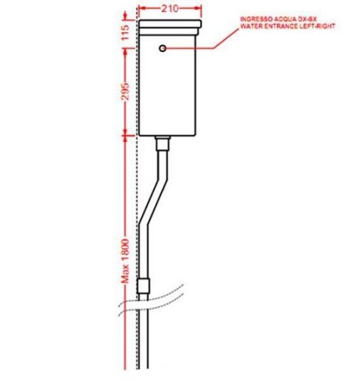 Artceram бачок Hermitage HEC004 схема 3