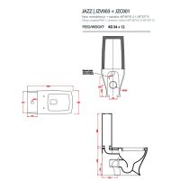 Бачок Artceram Jazz JZC001 схема 2