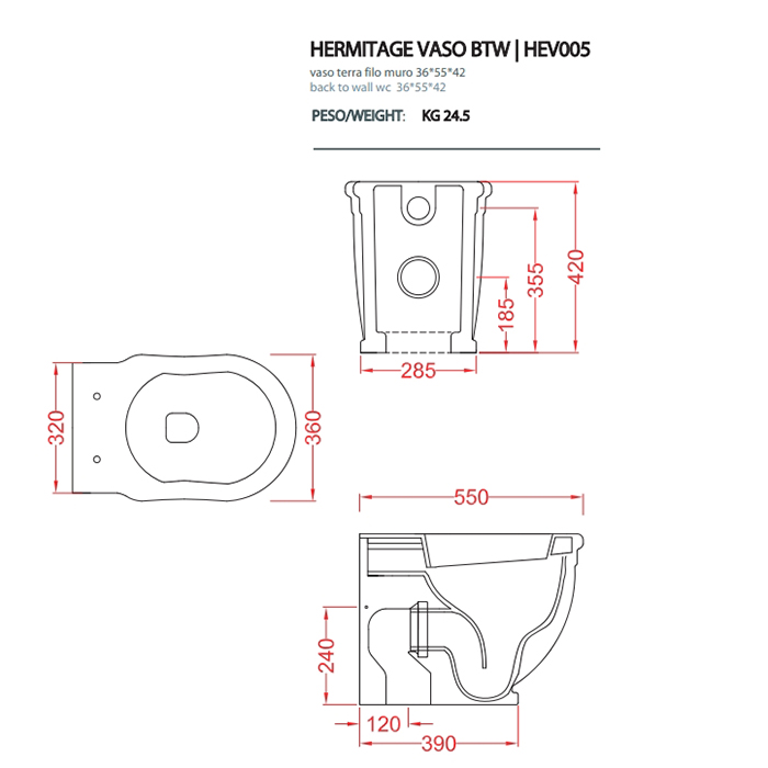 Унитаз Artceram Hermitage HEV005 ФОТО