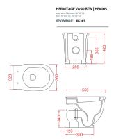 Унитаз Artceram Hermitage HEV005 схема 2