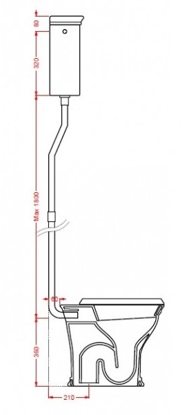Artceram бачок Civitas CIC006 ФОТО