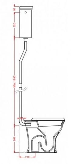 Artceram бачок Civitas CIC006 схема 2
