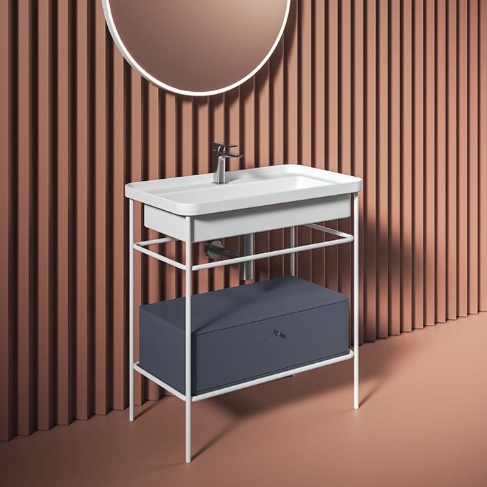 Изображение Металлическая консоль Artceram Fuori Scala 77х42.5х83см. напольная с ящиком ACM040