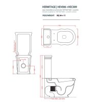Унитаз Artceram Hermitage HEV006 схема 2 Унитаз Artceram Hermitage HEV006 схема 2