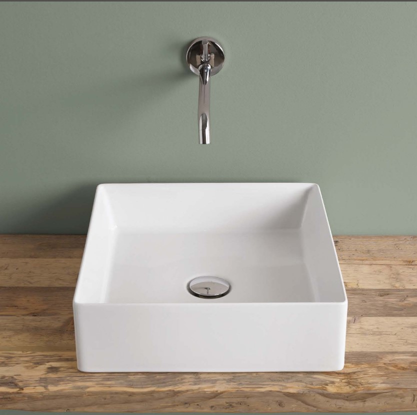 Раковина Artceram Scalino SCL001 38х38 цвет белый цена от 23 434 ₽ Фото Раковина Artceram Scalino SCL001 38х38 цвет белый