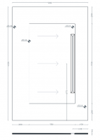 Керамический душевой поддон Artceram Aquanit PDR036 90x135 см схема 2